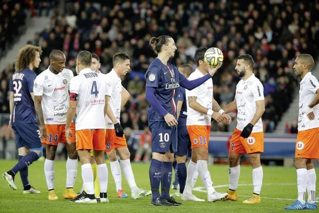 Zlatan Ibrahimovic (psg) FOOTBALL : Paris st Germain vs Montpellier - Ligue 1 - 20 12 2014 StephaneAllaman Panoramic 