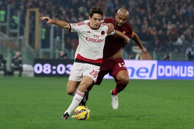 Giacomo Bonaventura Milan, Maicon Roma Roma 20-12-2014 Stadio Olimpico Football Calcio 2014 2015 Serie A AS AS Roma - AC Milan Foto LucaxPagliaricci Insidefoto lucaxpagliaricci