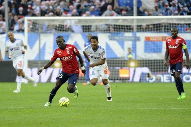 Aktuell Fußball, Frankreich, Ligue 1, Olympique marseille - OSC Lille Idrissa GUEYE - MARIO LEMINA FOOTBALL : Marseille vs Lille- Ligue 1 - 21 12 2014 FEP Panoramic 