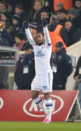 Aktuell Fußball, Frankreich, Ligue 1, Girondins Bordeaux - Olympique Lyon Alexandre Lacazette (lyo) FOOTBALL : Bordeaux vs Lyon - Ligue 1 - 21 12 2014 AnthonyBIBARD FEP Panoramic 