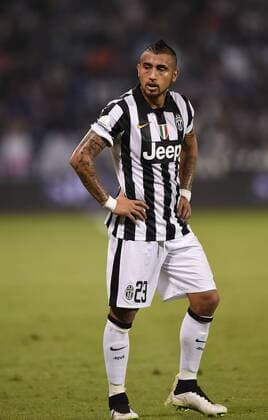 FUSSBALL INTERNATIONAL Supercoppa Italia Finale 2014 in Doha Juventus Turin - SSC Neapel 22.12.2014 Vidal Arturo (Juventus Turin) enttaeuscht. 