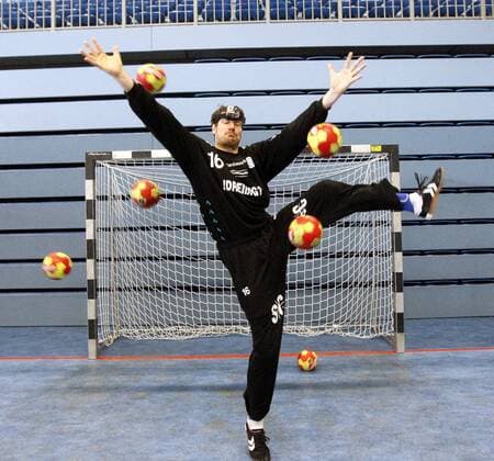 VfL Gummersbach Handball Schwalbe Arena Datum: 11.03.2014 Carsten Lichtlein (VrfL Gummersbach) Ereignis: -