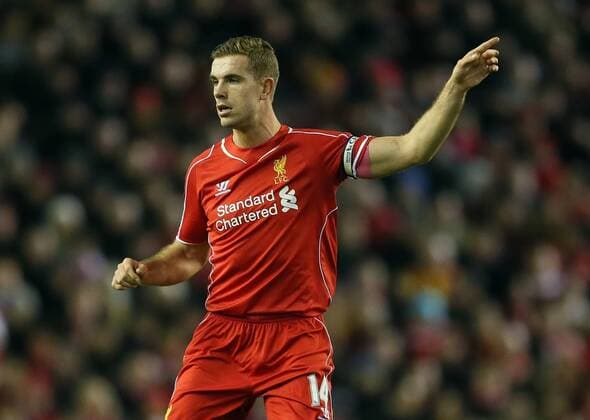 Jordan Henderson of FC Liverpool is named captain for tonights game - Barclays Premier League - FC Liverpool vs Swansea City - Anfield Stadium - Liverpool - England - 29th December 2014 - EDITORIAL USE ONLY. No use with unauthorised audio, video, data, fixture lists, club league logos or live services. Online in-match use limited to 120 images, no video emulation. No use in betting, games or single club league player publications.