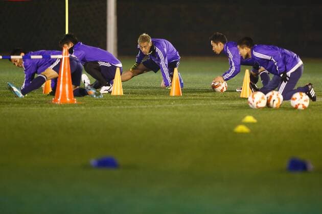 Keisuke Honda (JPN), DECEMBER 29, 2014 - Football Soccer : Japan national team Nationalteam Official Training Session in Akitsu Soccer Stadium, Chiba, Japan. Noxthirdxpartyxsales  (ipha007732)