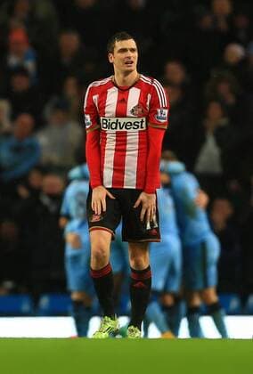 Adam Johnson of Sunderland looks dejected following Frank Lampard of Manchester City goal - Manchester City vs. Sunderland - Barclay s Premier League - Etihad Stadium - Manchester - 28 12 2014 Pic Philip Oldham Sportimage EDITORIAL USE ONLY. No use with unauthorised audio, video, data, fixture lists, club league logos or live services. Online in-match use limited to 120 images, no video emulation. No use in betting, games or single club league player publications.