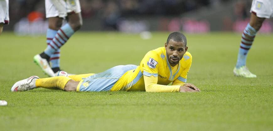 Jason Puncheon of Crystal Palace - Barclays Premiership Football - Aston Villa v Crystal Palace - Villa Park Birmingham - Season 14 15 - 01 01 2015 Photo: Malcolm Couzens Sportimage EDITORIAL USE ONLY. No use with unauthorised audio, video, data, fixture lists, club league logos or live services. Online in-match use limited to 120 images, no video emulation. No use in betting, games or single club league player publications.