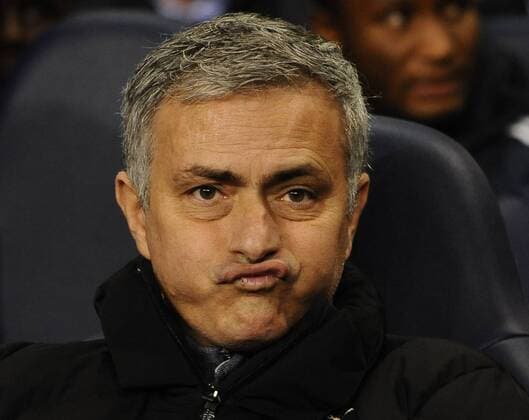Football - 2014 2015 Premier League - Tottenham Hotspur vs. Chelsea Chelsea Manager Jose Mourinho at White Hart Lane. COLORSPORT ANDREW COWIE 