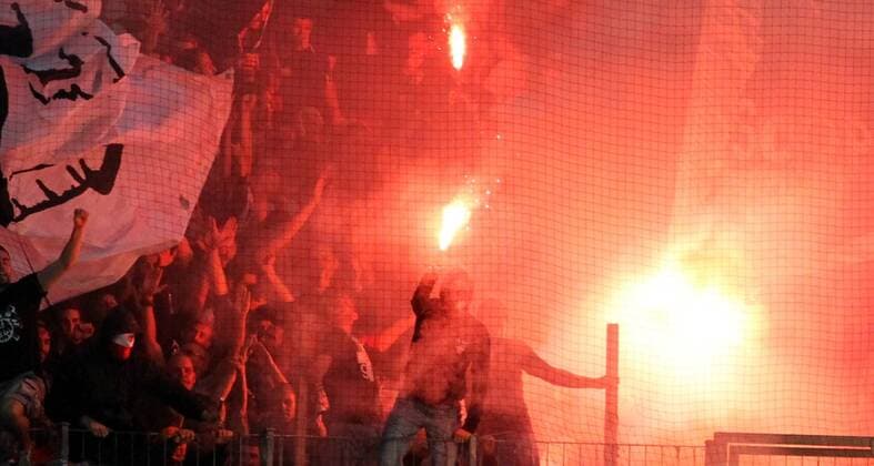 Eintracht Frankfurt 1. Fussball Bundesliga Saison 2014 2015 Commerzbank Arena Frankfurt Deutschland Datum: 04.10.2014 Pyro Ereignis: -