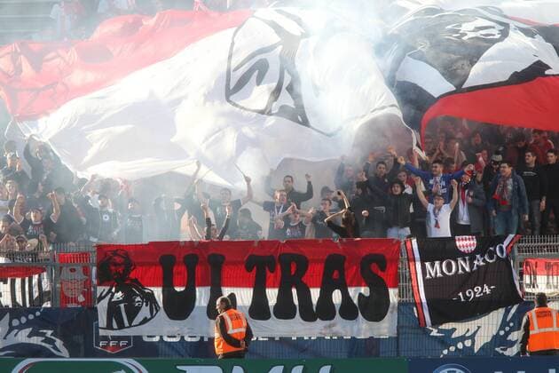 SUPPORTERS MONEGASQUES FOOTBALL COUPE DE FRANCE 32EME FINALE NIMES - MONACO AlexandreDimou Panoramic 