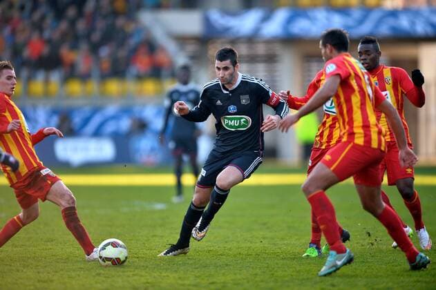 Maxime Gonalons (ol) FOOTBALL : Lens vs Lyon - Coupe de France - 32eme - 04 01 2015 AnthonyBIBARD FEP Panoramic 