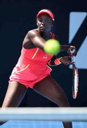 05.01.2015. Auckland, New Zealand. ASB Classic WTA Tennis Damen International. USA s Sloane Stephens in action during her first round singles match on Day 1 at the ASB Classic WTA International. xAndrewxCornagax xwwnzx  ActionPlus11587125