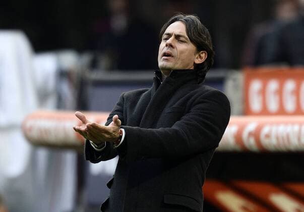 Aktuell Fußball, Italien, Serie A, AC Mailand - Sassuolo Calcio Serie A AC Milan - US Sassuolo Calcio Filippo Inzaghi 
