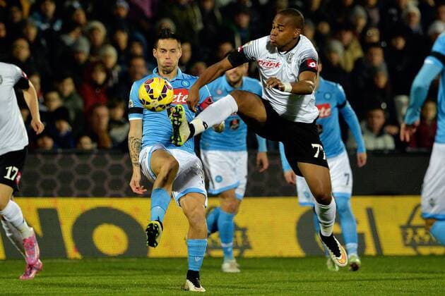 Serie A, AC Cesena - SSC Neapel Marek Hamsik-Ze Eduardo 