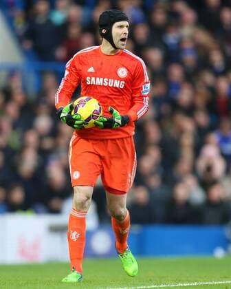 Aktuell FuÃŸball, England, Premier League, FC Chelsea - Newcastle United 11.01.2015. London, England. Barclays Premier League. Chelsea versus Newcastle United. Chelsea goalkeeper Petr Cech in a rare start for Chelsea xChakirxDahmanix  ActionPlus11588310