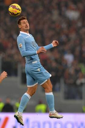 Miroslav Klose LAzio. Roma 11-01-2015 Stadio Olimpico. Football Calcio 2014 2015 Serie A. AS Roma - Lazio. AntoniettaxBaldassarre