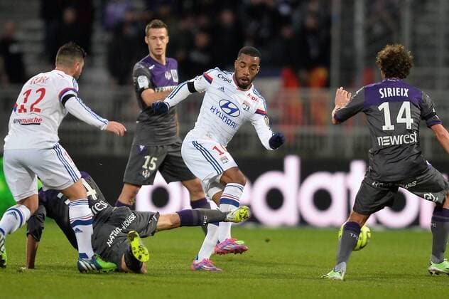 Alexandre Lacazette (ol) FOOTBALL : Lyon vs Toulouse - Ligue 1 - 11 01 2015 AnthonyBIBARD FEP Panoramic 