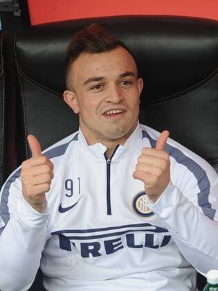 Aktuell Fußball, Italien, Serie A, Inter Mailand - CFC Genua 1893 MILANO 11 01 2015 - CAMPIONATO DI CALCIO SERIE A - INTER MAILAND vs CFC GENUA 1893 FC - XHERDAN SHAQIRI -  x