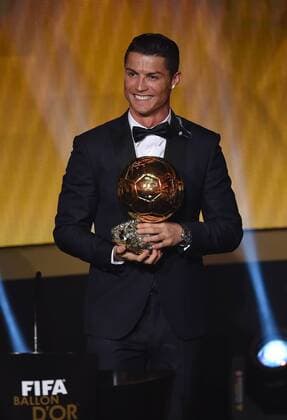 Fussball International FIFA Ballon d Or 2014 in Zuerich 12.01.2015 Weltfussballer 2014: Cristiano Ronaldo (Real Madrid Portugal) 