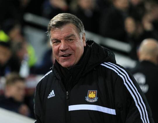 West Ham s Sam Allardyce looks on FA Cup 3rd Round Replay - West Ham United - FC Everton - Upton Park - England - 13th January 2015 - EDITORIAL USE ONLY. No use with unauthorised audio, video, data, fixture lists, club league logos or live services. Online in-match use limited to 120 images, no video emulation. No use in betting, games or single club league player publications.