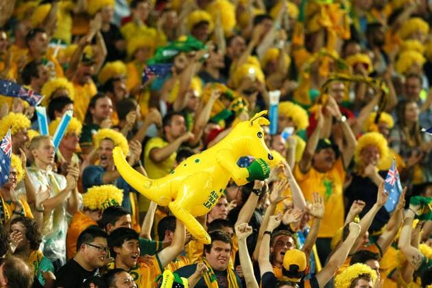 Australia fans (AUS), JANUARY 13, 2015 - Football Soccer : AFC Asian Cup Australia 2015 Group A. Noxthirdxpartyxsales  (umqa019288)
