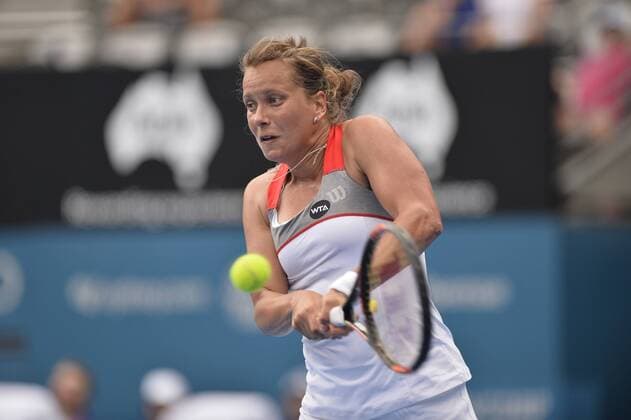 14.01.2015. Sydney, Australia. Apia Tennis International. Barbora Zahlavova Strycova (CZE) in action xNigelxOwenx  ActionPlus11589136