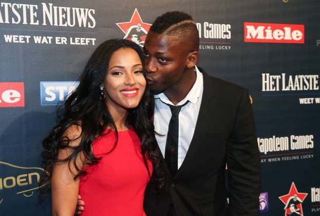 - LINT, BELGIUM: K. Lierse SK s Eric Matoukou and his partner pictured on the red carpet at the arrival for the 61th edition of the Golden Shoe award ceremony, Wednesday 14 January 2015, in Lint. The Golden Shoe (Gouden Schoen Soulier d Or) is an award for the best soccer player of the Belgian Jupiler Pro League championship during the calender year 2014. VIRGINIExLEFOUR  x04538016x