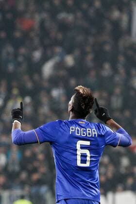Jan. 15, 2015 - Turin, Italy - Juventus midfielder Paul Pogba (6) celebrates after scoring his goal during the Coppa Italia round of 16 football match JUVENTUS - TORINO on 15 01 15 at the Juventus Stadium in Turin, Italy. Copyright 2015 Ã‚Â© Matteo Bottanelli Tim Cup: Juventus Vs Hellas  - ZUMAn230