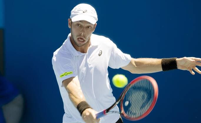 TENNIS - ATP Tennis Herren Australian Open 2015 MELBOURNE,AUSTRALIA,15.JAN.15 - TENNIS - ATP World Tours, Australian Open. Image shows Tim Puetz (GER).