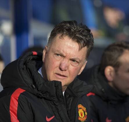 17.01.2015. London, England. Barclays Premier League. Queens Park Rangers versus Manchester United ManU Louis van Gaal, the Manchester United manager. xNigelxCookex  ActionPlus11589950