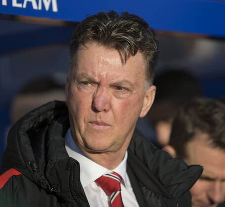 17.01.2015. London, England. Barclays Premier League. Queens Park Rangers versus Manchester United ManU Louis van Gaal, the Manchester United manager. xNigelxCookex  ActionPlus11590065