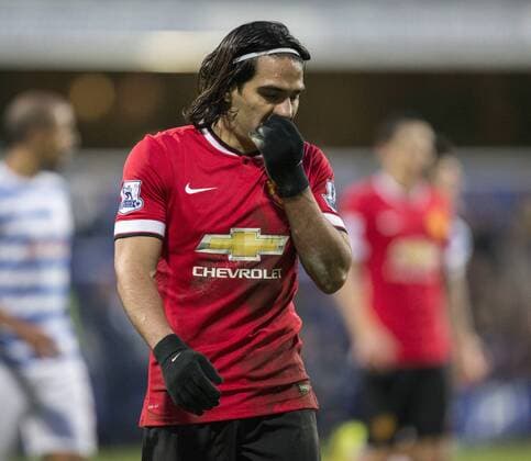 17.01.2015. London, England. Barclays Premier League. Queens Park Rangers versus Manchester United ManU Manchester United s Radamel Falcao. xNigelxCookex  ActionPlus11590074