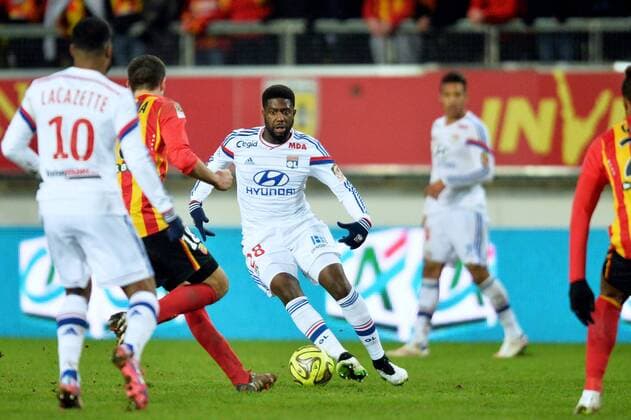 Arnold Mvuemba (ol) FOOTBALL : Lens vs Lyon - Ligue 1 - 17 01 2015 AnthonyBIBARD FEP Panoramic 