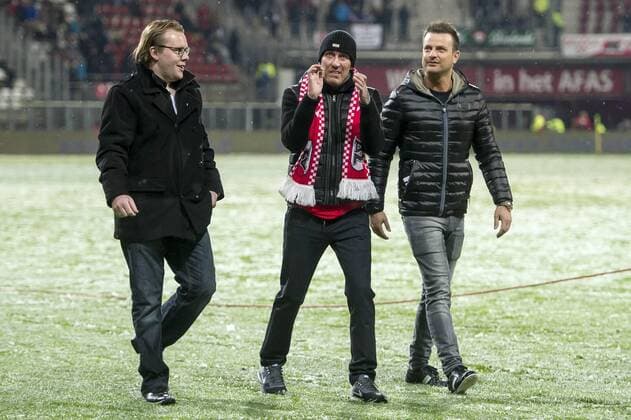 Fernando Ricksen during the Dutch Eredivisie match between AZ Alkmaar and FC Dordrecht at AFAS stadium on January 17, 2015 in Alkmaar, The Netherlands AZ Alkmaar v FC Dordrecht Dutch Eredivisie 2014 2015 xVIxGerritxvanxKeulenxIVx 3438027