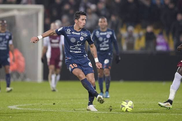 Lucas BARRIOS (Montpellier) FOOTBALL : FC Metz vs Montpellier - L1 - 17 01 2015 JBAutissier Panoramic 