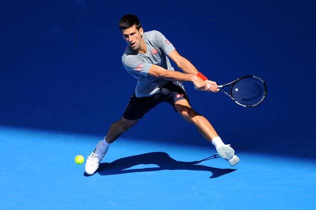 Novak Djokovic (SRB) TENNIS : Open d Australie - Melbourne - 18 01 2015 TennisMagazine Panoramlc 