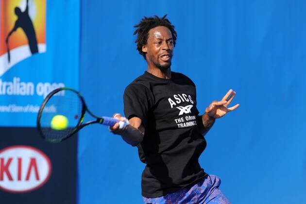 Gael Monfils (FRA) TENNIS : Open d Australie - Melbourne - 18 01 2015 TennisMagazine Panoramlc 
