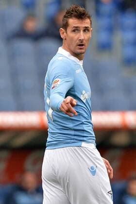 Miroslav Klose Lazio. Roma 18-01-2015 Stadio Olimpico. Football Calcio 2014 2015 Serie A. Lazio Rom vs SSC Neapel AntoniettaxBaldassarre