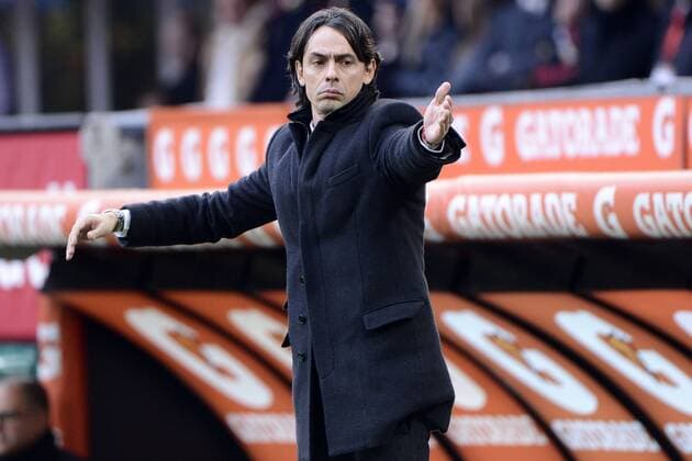 Filippo Inzaghi Milan - Mailand, Italien - Fussball, Serie A - AC Mailand vs. Atalanta Bergamo - giuseppexceleste