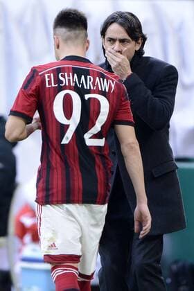 Filippo Inzaghi, Stephan El Shaarawy Milan - Mailand, Italien - Fussball, Serie A - AC Mailand vs. Atalanta Bergamo - giuseppexceleste