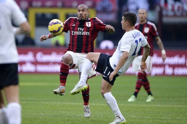 Nigel De Jong Milan, Carmona Atalanta - Mailand, Italien - Fussball, Serie A - AC Mailand vs. Atalanta Bergamo - giuseppexceleste