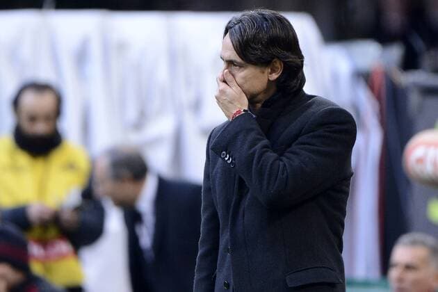 Filippo Inzaghi Milan - Mailand, Italien - Fussball, Serie A - AC Mailand vs. Atalanta Bergamo - giuseppexceleste