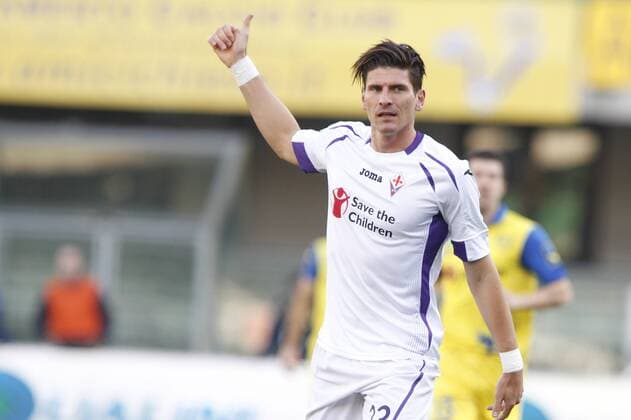 IPP20150118 Football - soccer: Serie A, Chievo Verona vs. AC Florenz (ACF Fiorentina) - mario gomez xHOCHxZWEIx xItalyxPhotoxPressx 