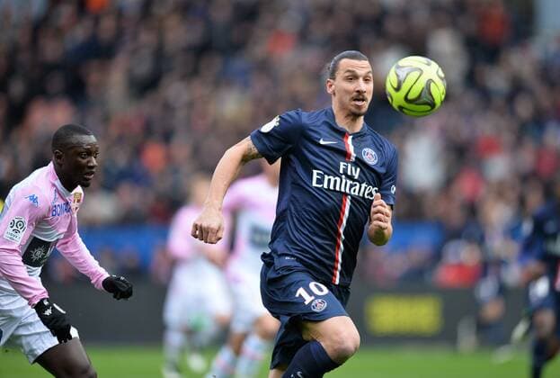 Zlatan Ibrahimovic (psg) FOOTBALL : Paris SG (PSG, Paris Saint Germain) vs Evian Thonon Gaillard FC - Ligue 1 - 18 01 2015 AnthonyBIBARD FEP Panoramic 