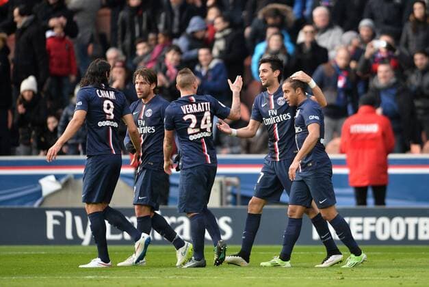 Javier Pastore (psg) FOOTBALL : Paris SG (PSG, Paris Saint Germain) vs Evian Thonon Gaillard FC - Ligue 1 - 18 01 2015 AnthonyBIBARD FEP Panoramic 