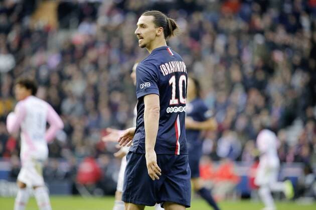 Zlatan Ibrahimovic (psg) FOOTBALL : Paris SG (PSG, Paris Saint Germain) vs Evian Thonon Gaillard FC - Ligue 1 - 18 01 2015 StephaneAllaman Panoramic 
