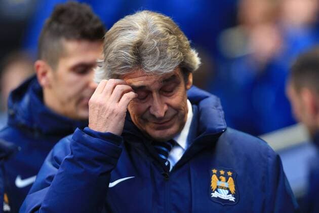 Manuel Pellegrini, manager of Manchester City scratches his head - Manchester City vs. Arsenal - Barclay s Premier League - Etihad Stadium - Manchester - 18 01 2015 Pic Philip Oldham Sportimage EDITORIAL USE ONLY. No use with unauthorised audio, video, data, fixture lists, club league logos or live services. Online in-match use limited to 120 images, no video emulation. No use in betting, games or single club league player publications.