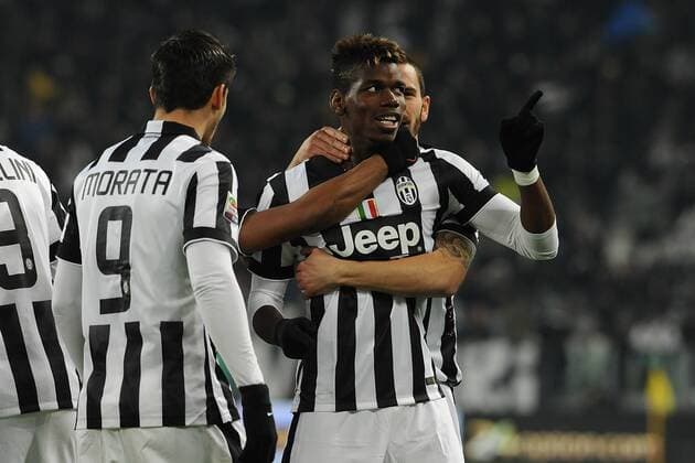 IPP20150118 Football - soccer: Serie A, Juventus Turin vs Hellas Verona, Torjubel pogba paul xHOCHxZWEIx xItalyxPhotoxPressx 