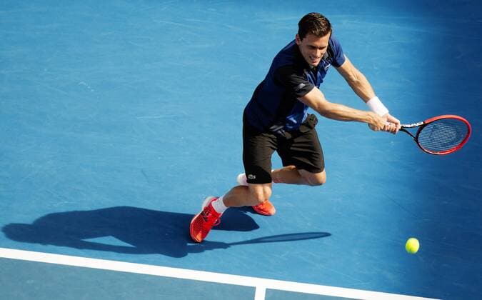 TENNIS - ATP Tennis Herren Australian Open 2015 MELBOURNE,AUSTRALIA,19.JAN.15 - TENNIS - ATP World Tour, Grand Slam, Australian Open. Image shows Tobias Kamke (GER).