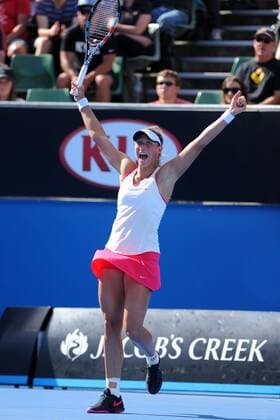 Yanina Wickmayer (BEL) TENNIS : Open d Australie - Melbourne - 19 01 2015 TennisMagazine Panoramlc 