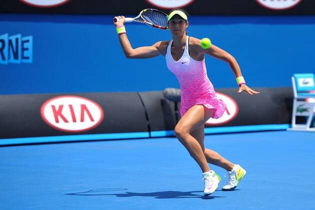 Caroline Garcia (FRA) TENNIS : Open d Australie - Melbourne - 19 01 2015 TennisMagazine Panoramlc 